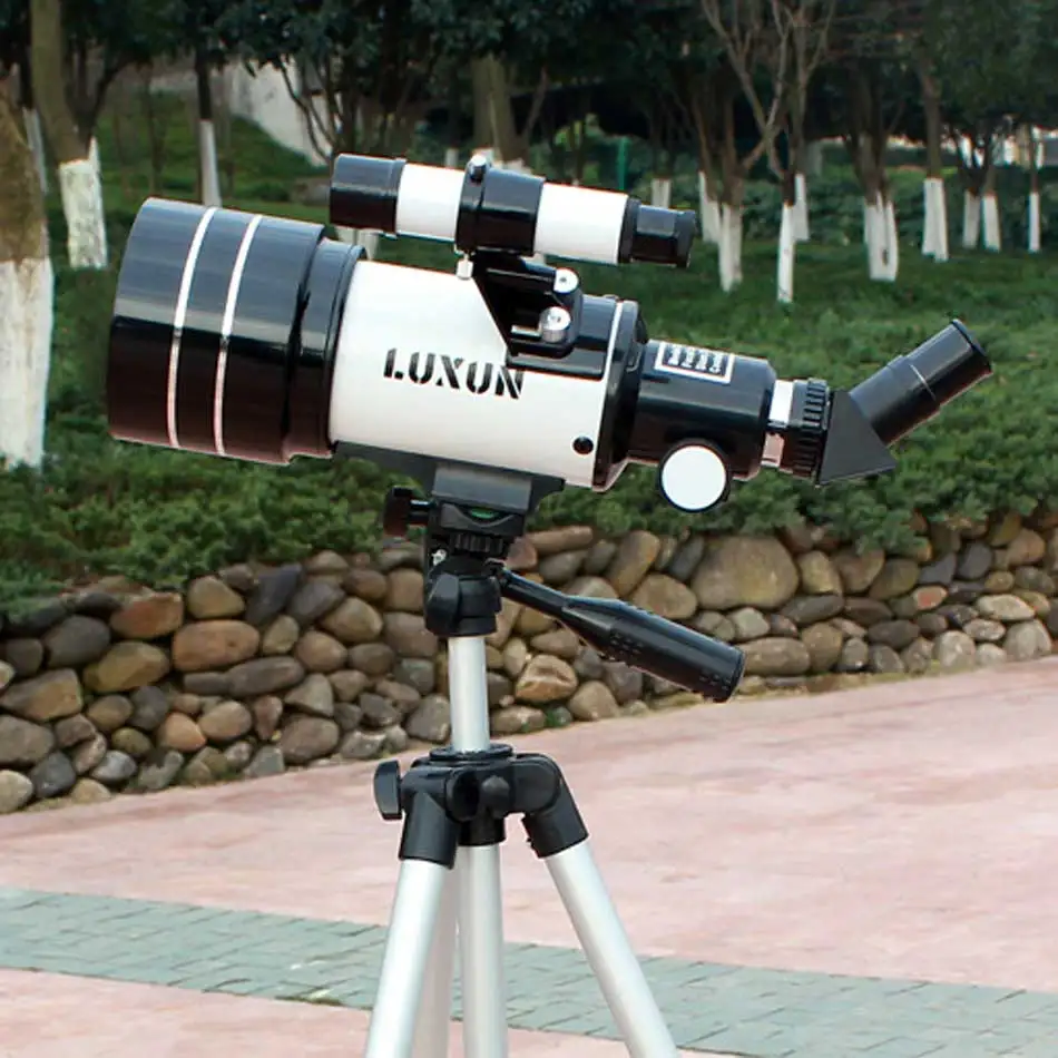 Lucun F30070 M Профессиональный астрономический телескоп с треногой искатель прицел наземное пространство луна монокулярный прибор наблюдения телескоп