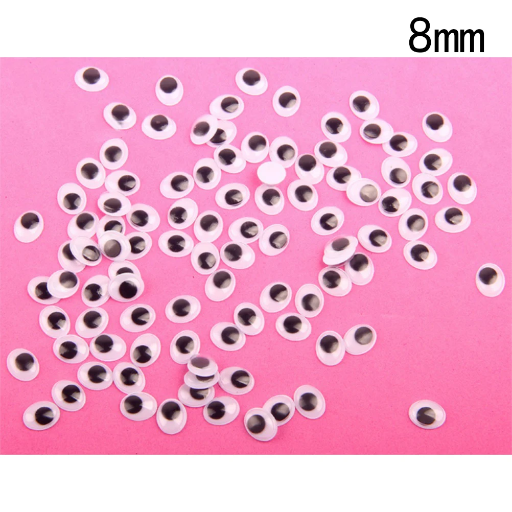 100 шт 5-12 мм пластиковые защитные глаза для плюшевого мишки мягкая игрушка кукла-животное амигуруми DIY аксессуары - Цвет: 8mm