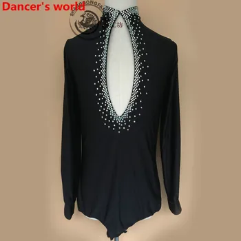 

2017 Latin Dance Dress Man Harness Back Opening Salsa Samba Tango Ballroom Competition Costume Lady Practise/Competition Dance