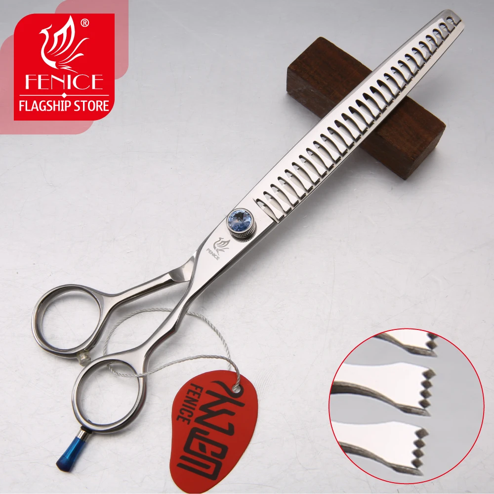 Ножницы для груминга домашних питомцев Fenice JP440c 7 дюймов 8 80%|dog grooming scissors|grooming