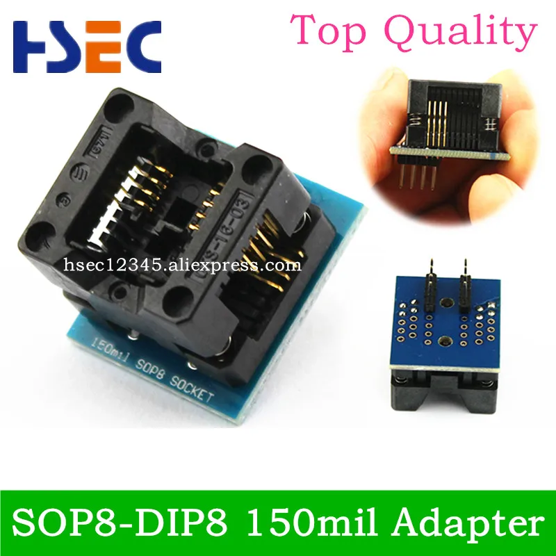 Top Quality Sop8 To Dip8 Adapter Narrow 150mil /soic8 To Dip8 Socket ...