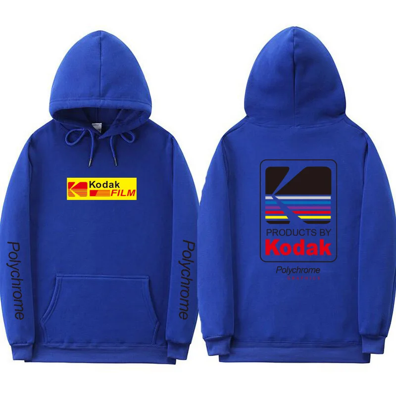 16 Royal blue Новые японские флисовые толстовки с изображением забавного кота и волн зимние повседневные толстовки в японском стиле в стиле хип-хоп KODAK уличная одежда - Цвет: 16 Royal blue