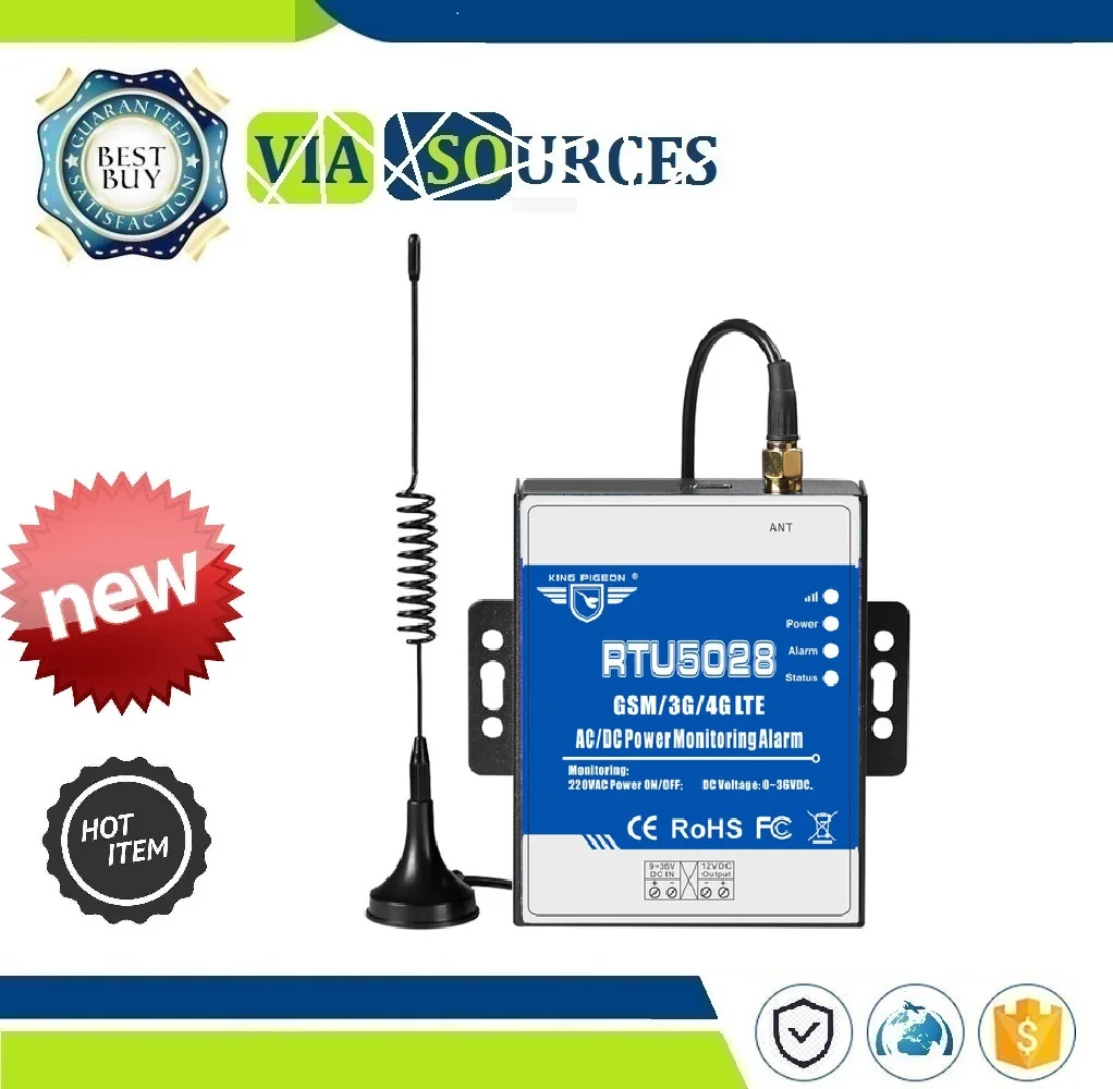 RTU5028 AC/DC Power Voltage Status Monitoring Power Failure/Recover Alarm via GSM 3G 4G Network Supports Siren Sound