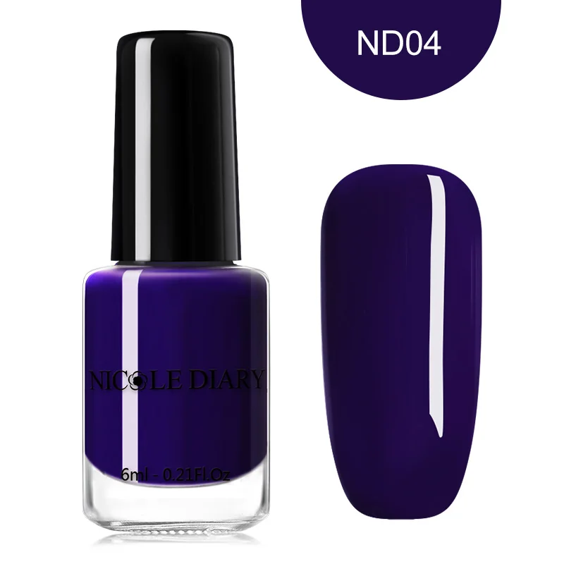 NICOLE DIARY 6 мл пилинг лак для ногтей цветной черный белый лак для ногтей на водной основе маникюр лак для ногтей дизайн - Цвет: ND04