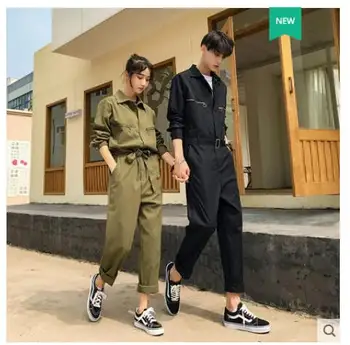 

Japanese jumpsuit men's fashion casual short-sleeved jumpsuit men's simple tooling nine-point jumpsuit