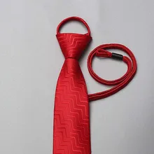 Модные деловые галстуки на шнурке 7 см Шелковый мужской галстук легко тянет Tiecord галстук пряжа окрашенные жаккардовые галстуки Свадебная вечеринка