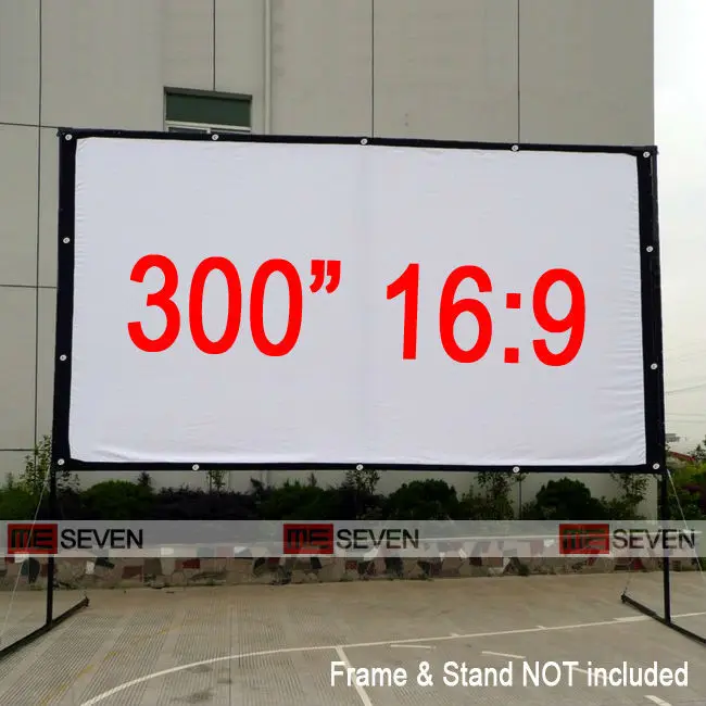 300 Inches 169 Big Size Outdoor Frame Canvas Fabric Projection Screen