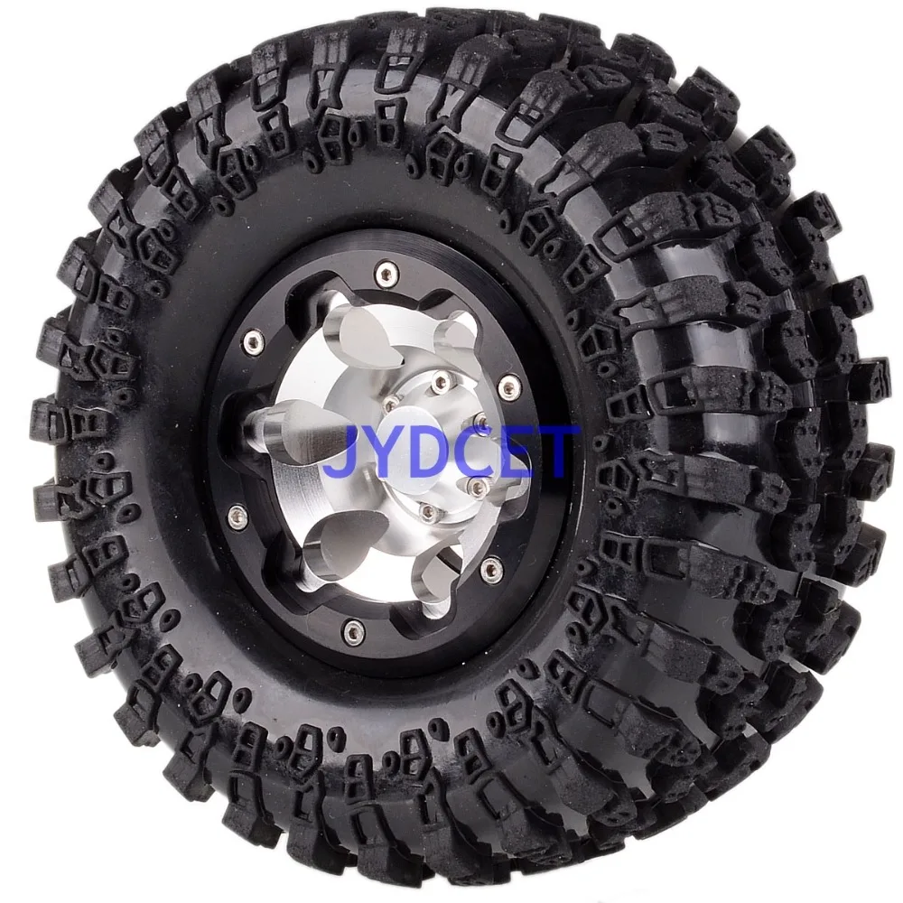 3021 алюминиевый 2," Beadlock обод колеса& Super Swamper Rocks шины 4 шт. для RC 1/10 Axial Traxxas HPI