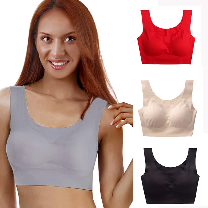Meizimei Sexy Seamless Bras Breathable Brassiere Women Rimless Bras big