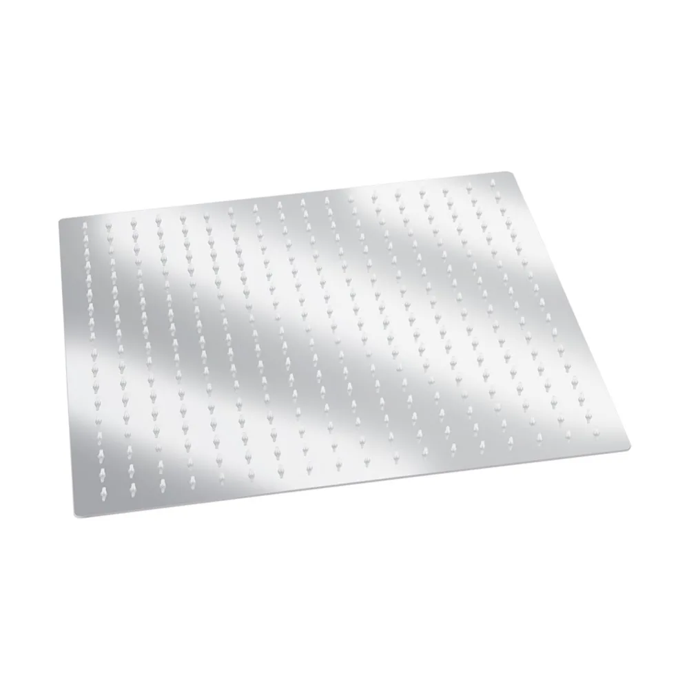

16 Inch Stainless Steel Rainfall Shower Head Ultra Thin Chrome Finished Bathroom Shower Head Square-Type Modern Bathroom Tool