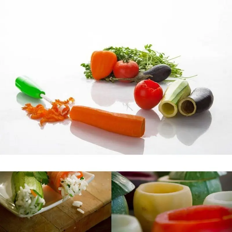 Копающее устройство для овощей идеальный корер набивных Vege дрель с 4 различными