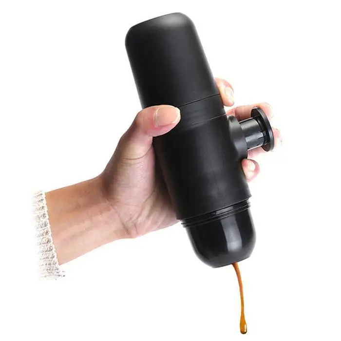 

Mini Portable Manual Coffee Machine Espresso Black Coffee Appliances Maker 70ml Home, Office, Travel