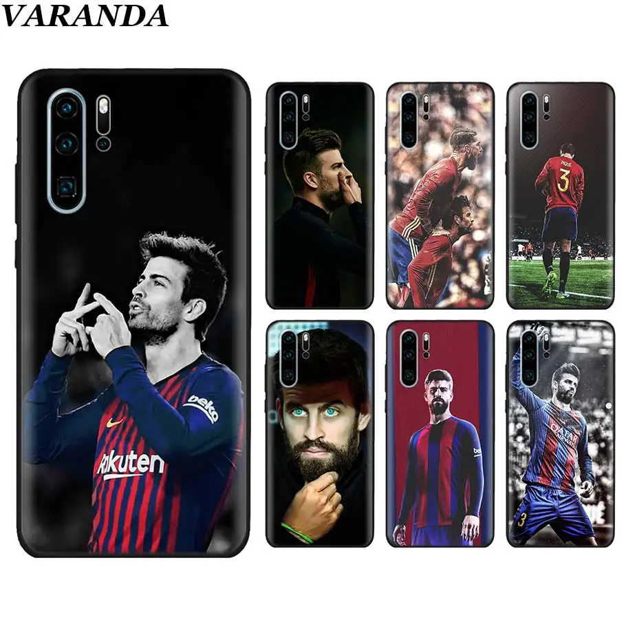 

Gerard Pique Black Soft Cases for Huawei P30 P30 Pro P10 P20 Lite P Smart View 20 Soft Silicone cover coque