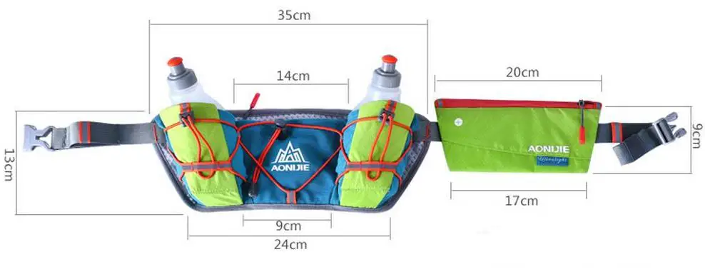 AONIJIE для женщин и мужчин многофункциональный спортивный поясной мешок бутылки воды марафон бег нейлон деньги телефонная упаковка