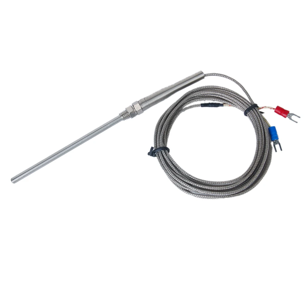 

Metal 10cm Spade K Type -100°C to 1250°C Temperature Controller Thermocouple Sensor Probe 3 Meter