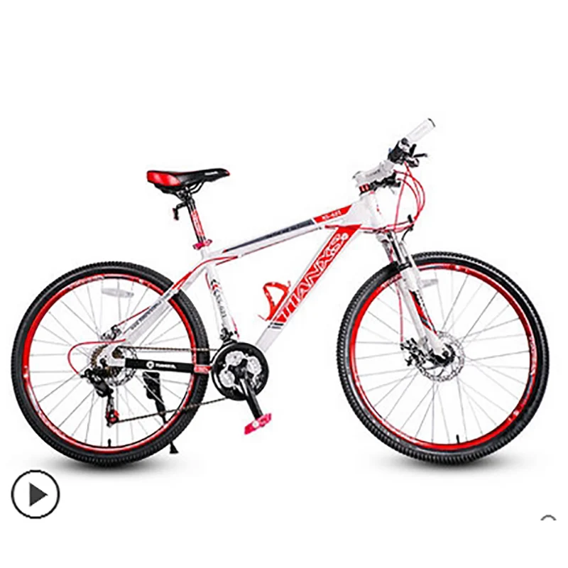 aluminum alloy frame suspension double disc brake Straight handlebar Sports & Entertainment company mountain bike