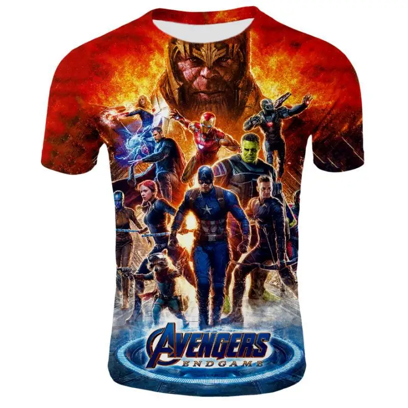 

Defensive Avengers Alliance 4 3D T-Shirt Printed TShirt Final battle Black Widow iron Man Raytheon Mens T Shirts Tee Shir