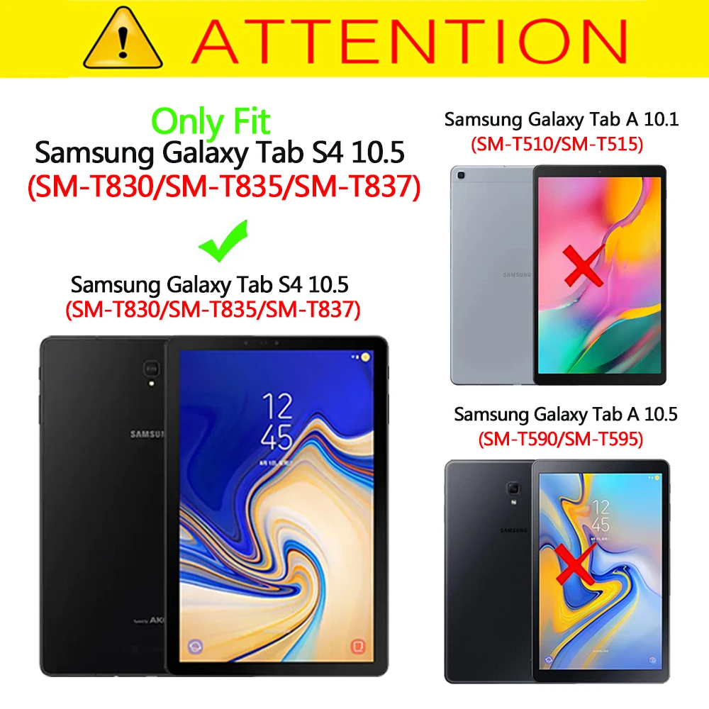 Чехол для Samsung Galaxy Tab S4 10 5 SM T830/T835/T837 планшет PU кожаный чехол подставка