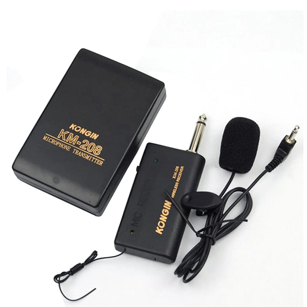 

New Arrival Wireless Microphone FM Transmitter Audio Receiver Lavalier Lapel Clip Microphone Mic System
