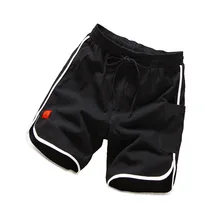 Эластичная талия прямые крест-накрест повседневные пол свет электричество хлопок Лето Досуг большие шорты Мужчины горячая распродажа