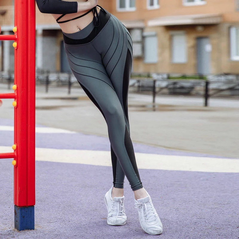 CHRLEISURE 5 видов цветов Высокая талия Леггинсы женские спортивные сексуальные штаны