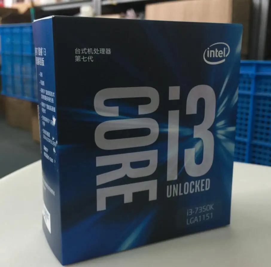 

Intel Core 7 series Processor I3 7350K I3-7350K Boxed processor CPU LGA 1151-land FC-LGA 14 nanometers Dual-Core cpu
