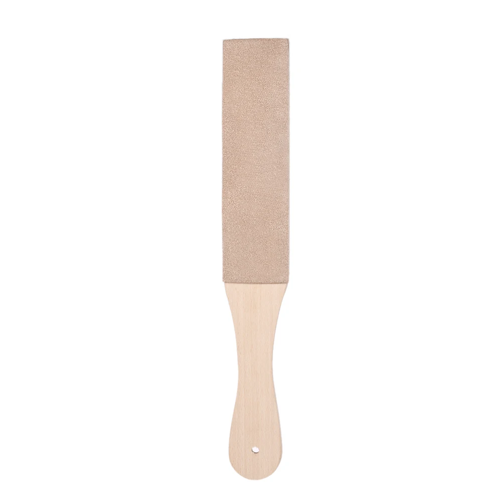Двухсторонняя деревянная ручка кожаный точильный ремень для бритья Бритвы для полировки ножей доска Мужская Парикмахерская кожа