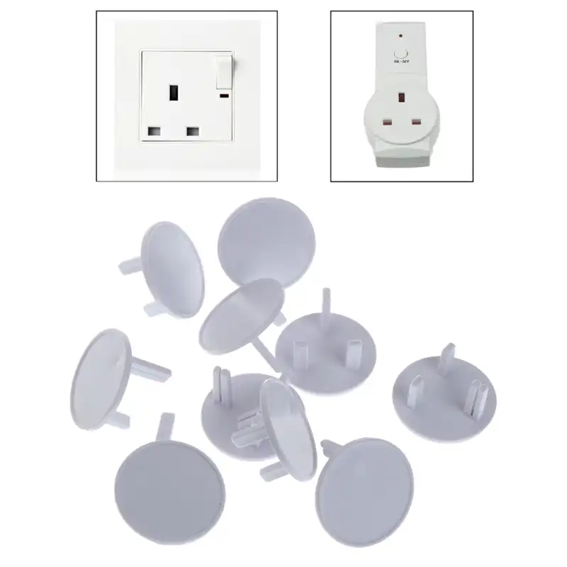 E-HONER 5Pcs UK Power Socket Outlet Netzsteckerabdeckung Baby Child Safety Protector Guard
