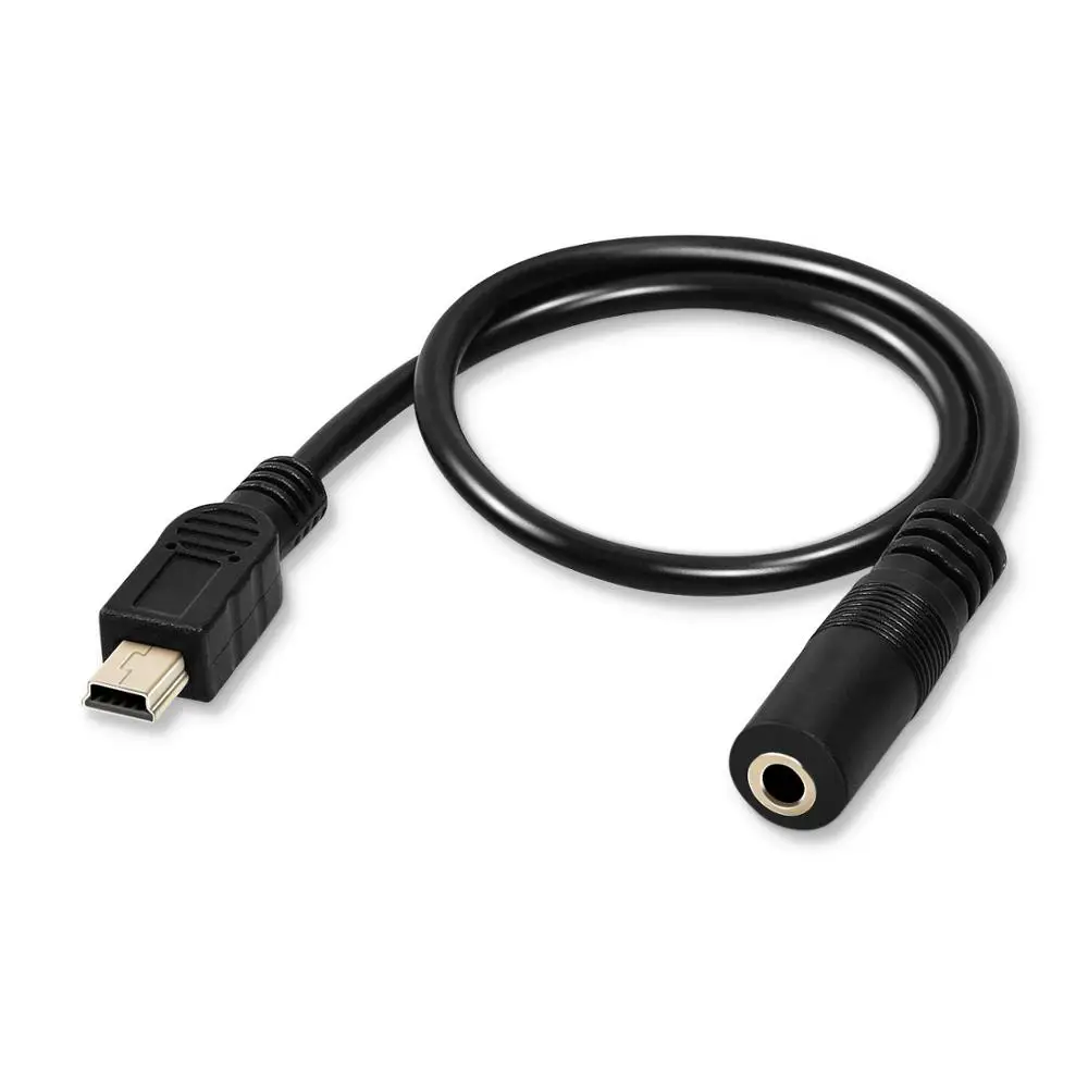 

Onvian 3.5mm Female to 5 Pin Mini USB Male Adapter Cable Mini USB to 3.5mm Jack Microphone Audio Adapter Cable 30CM
