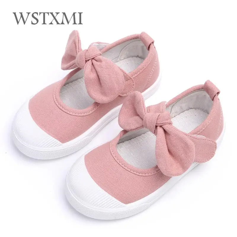 الأطفال أحذية الفتيات حذاء قماش الصيف الطفل أزياء Bowknot مريحة الاطفال حذاء كاجوال رياضية طفل فتاة الأميرة أحذية