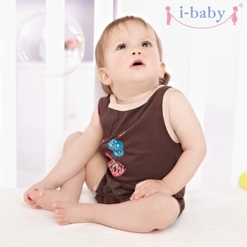 

i-baby Baby Romper Newborn Infant Clothes Boy Girl Rompers 100% Cotton Sleeveless Romper Jumpsuits Clothing Sheep Brown