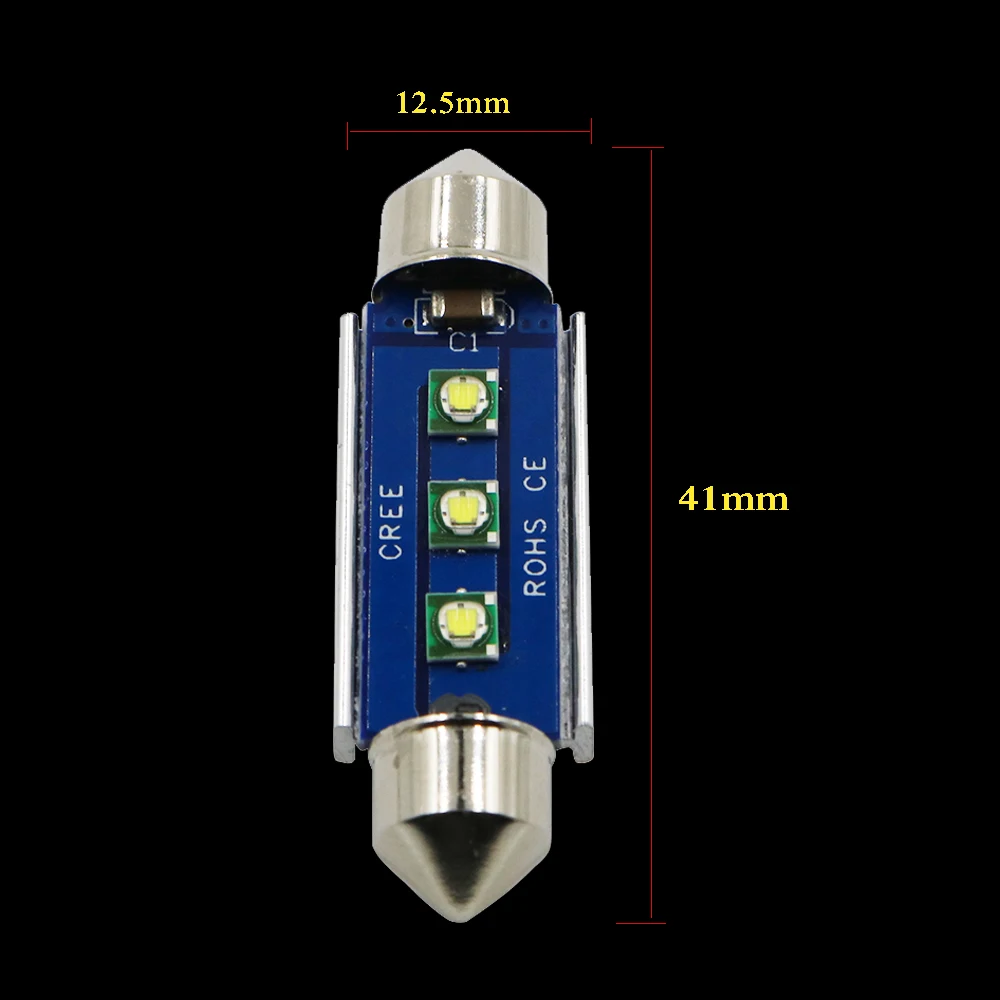 YSY 4 шт. автомобильный Festoon CANBUS 31 мм 36 39 41 светодиодный C5W C10W Canbus безотказный C ree smd