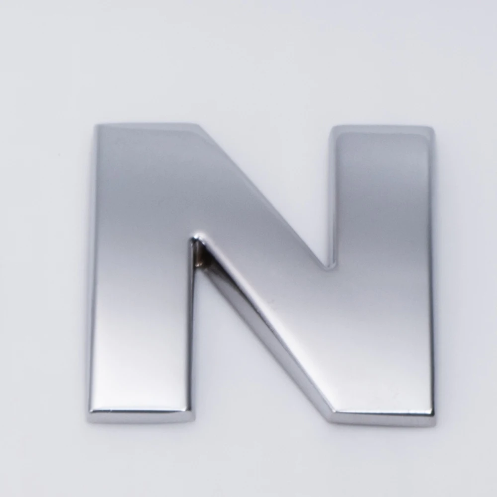 

Alphabet Logo Car Sticker N To Z 3D Metal Stickers 1 Pcs Car Emblem Sticker