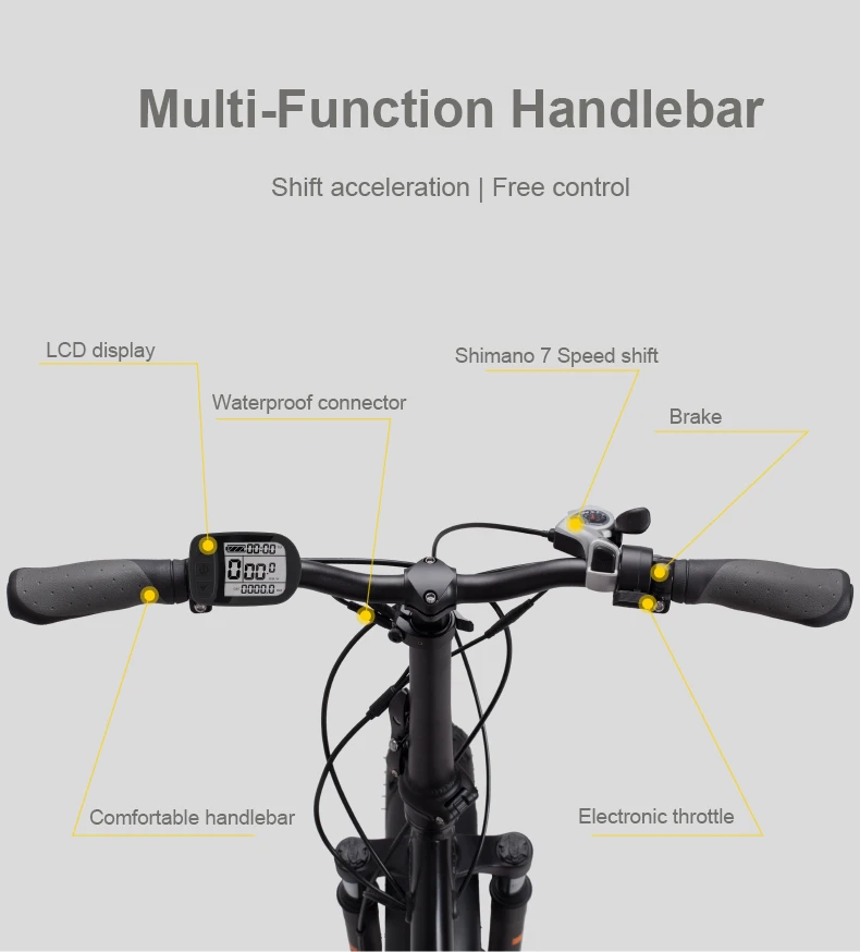 Excellent 20inch electric bicycle 48v500w motor shimano 7 speed fat ebike fold Princess frame snow 4.0 wide tire electric bike 6