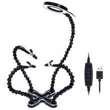 Горячие электронные компоненты, такие как Руки помощи третьей стороны паяльник паяльная станция с 4 гибким ручкам для ремонта электроники-черный