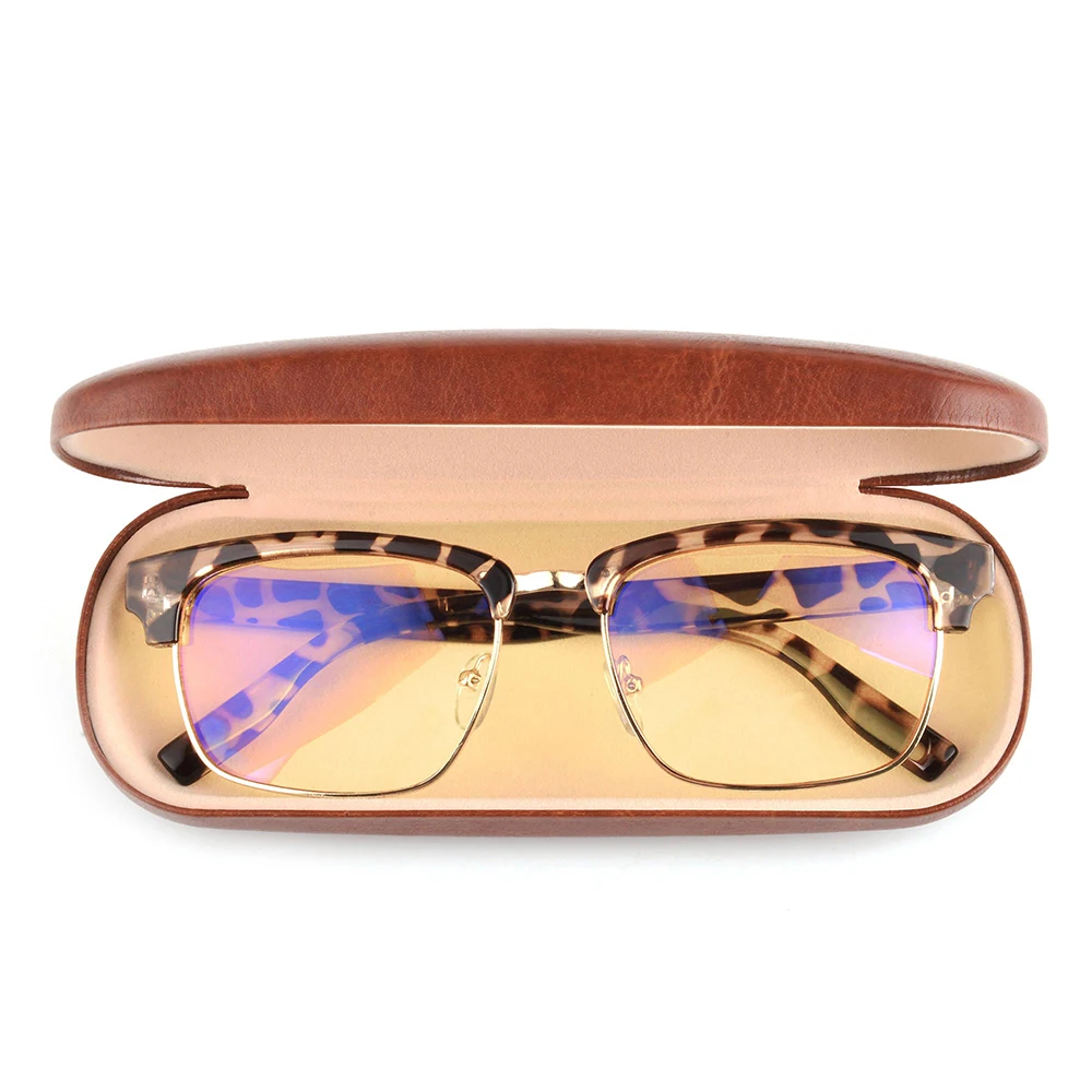 Gudzws Elektronische Brille Rahmen demi Blau Rechteckige Klassische Display Anti Objektiv black Schutz Unisex Brown Demi Rays Gelb Augen Von AOTrxAzq