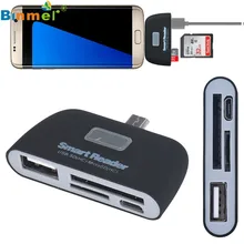 Micro USB 3 в 1 адаптер для чтения карт памяти USB/TF/SD для samsung Galaxy S7Edge 3,32