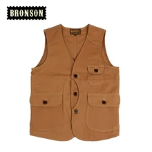 Bronson дизайн тонкий мужской жилет тонкий мульти карман винтажный жилет