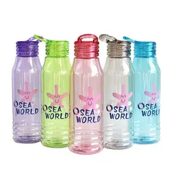 Креативная портативная 560 мл Милая бутылка для воды, устойчивая к падению и герметичная пластиковая чашка, детская бутылка для воды