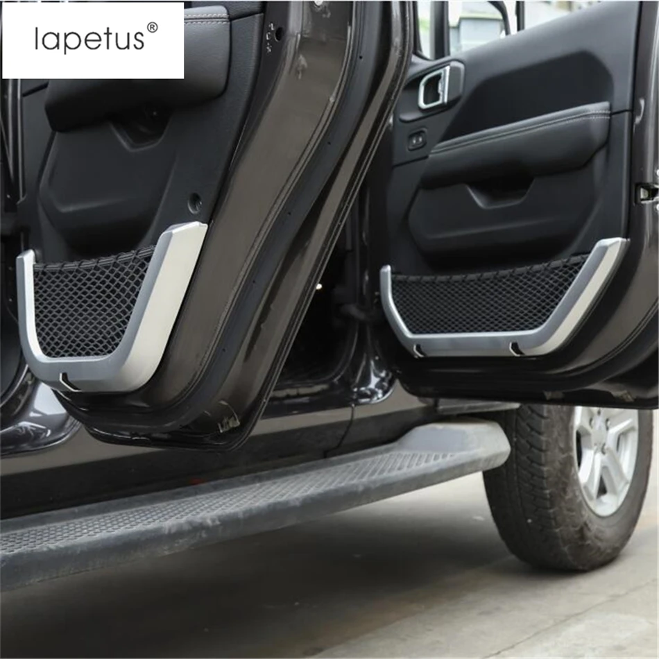 Lapetus аксессуары для Jeep Wrangler JL 2/4 двери внутренняя дверная ручка подлокотники литейный Ящик Контейнер для хранения чистая молдинг крышки