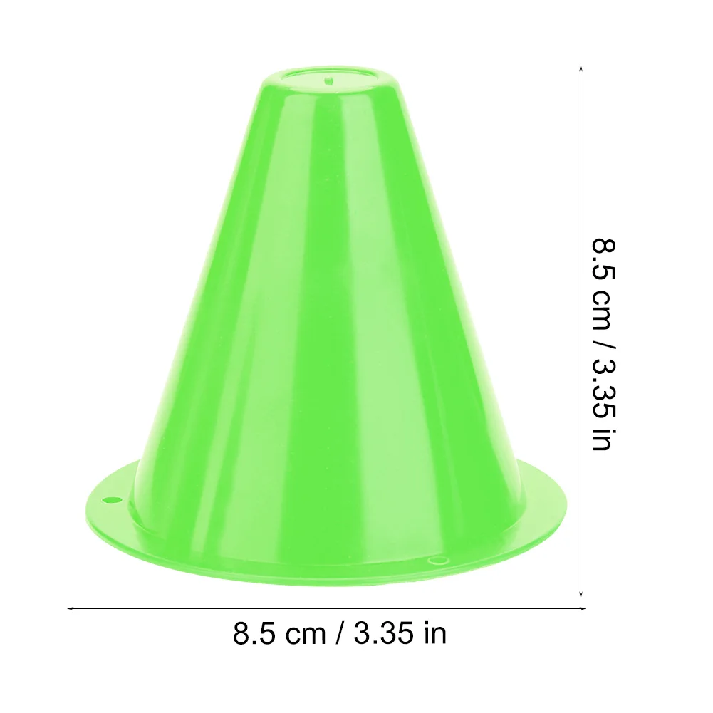 10Pcs Plastic Training Cones Sport Marking Cups Soccer Basketball Skate Marker Outdoor Activity Supplies