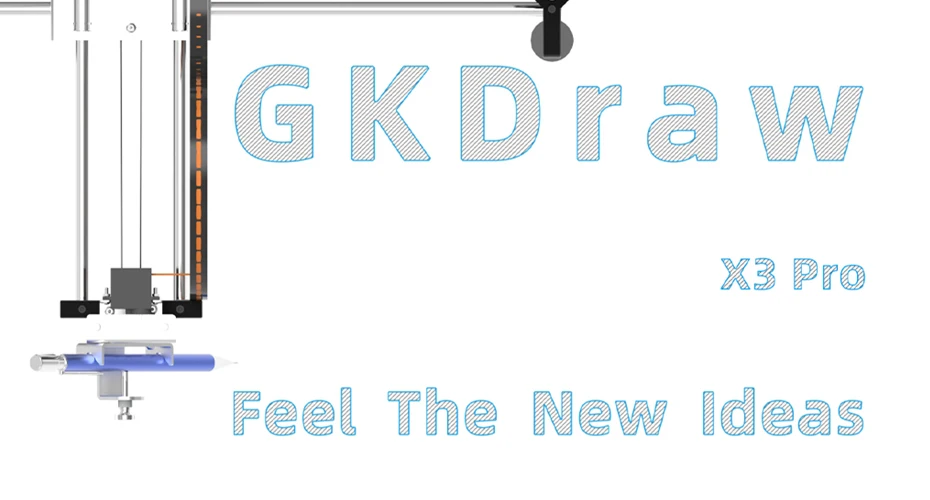 Drawing Machine Free Shipping New upgrade GKDraw X3 Pro DIY All Metal Corexy XY GRBL Plotter Kit Lettering Robot CNC