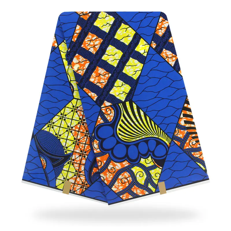 

Wholesale 100% Cotton Ankara Veritable Dutch Real Hollandais Wax 6 Yards African Hollandaise Wax For Sewing Dress Soft ! J60820