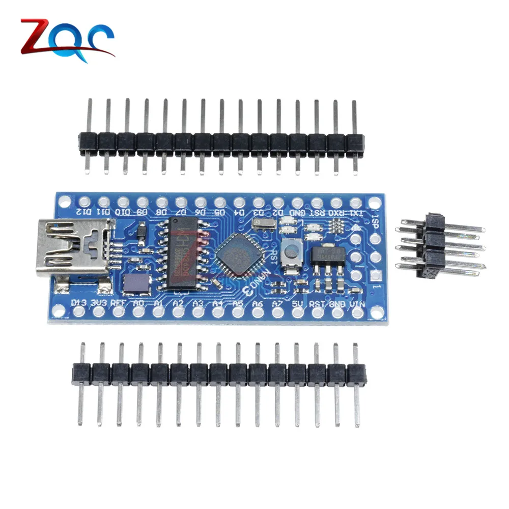 Плата ATmega168 CH340 CH340G Nano V3.0 3 0 Mini USB UART плата 16 МГц В 5 микроконтроллер модуль