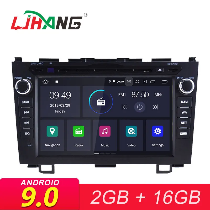 

LJHANG Android 9.0 Car DVD Player For Honda CRV CR-V 2007 2008 2009 2010 2011 Multimedia Car Radio FM 2 Din GPS Wifi Auto Stereo