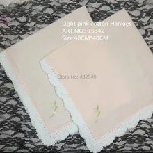 Набор из 11 новинок дамские платки 40*40 см светло-розовый хлопок белый вышитый крючком кружевной кант Hanky для невесты