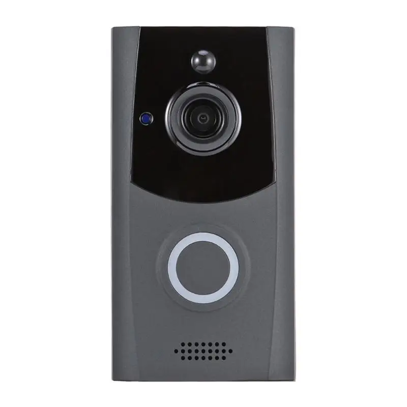 Умная Беспроводная Защита сети Wi-Fi дверной звонок визуальный домофон видео домофон серый
