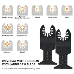 15 углеродистая сталь/биметаллический Осциллирующий Мультитул дерево гипсокартон пилы лезвия быстрого выпуска Multimaster черный