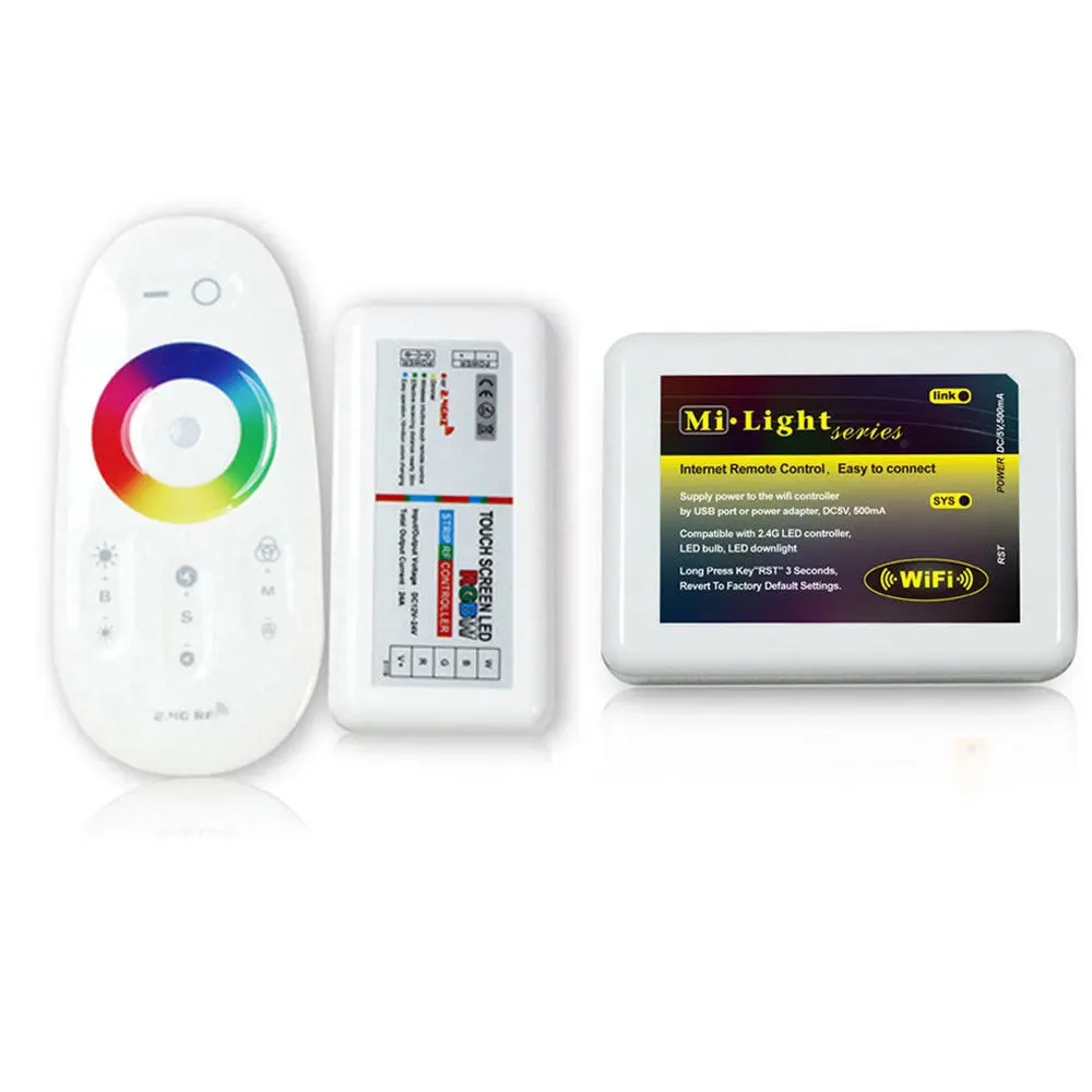 mi.light 2.4G LED RGBW Bulb&led strip Wireless RF Controller Touch ...