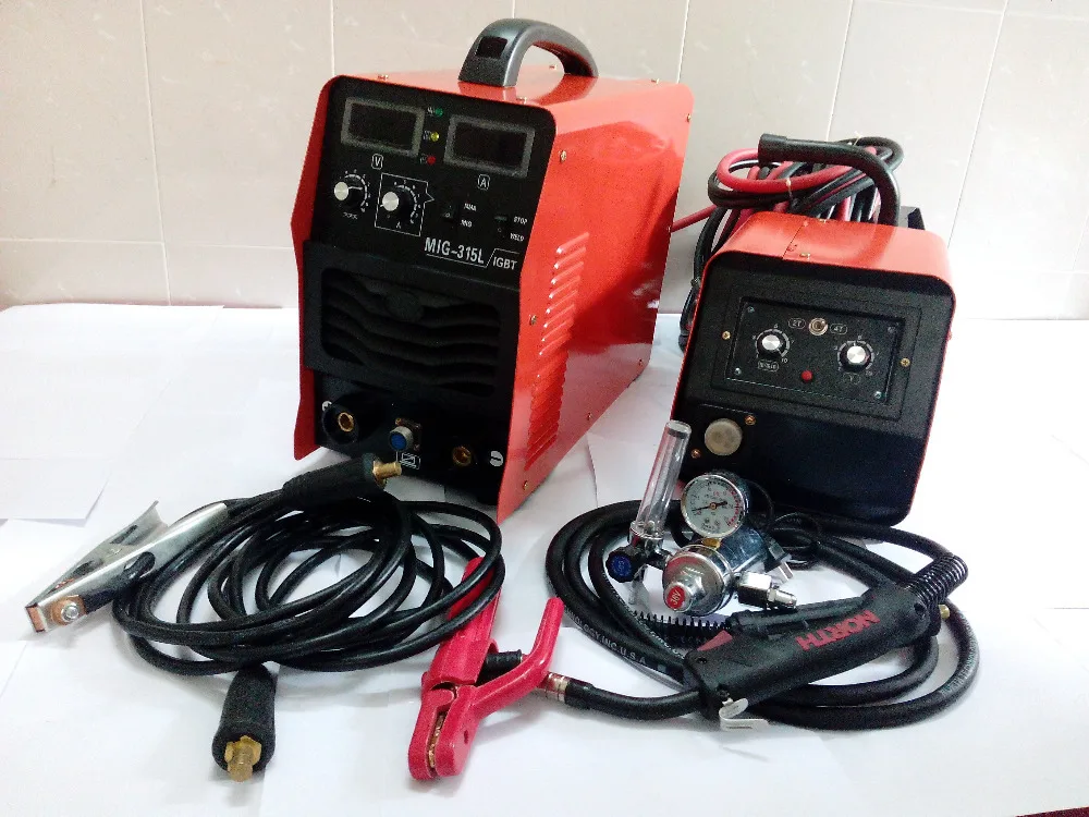 1 фазный сварочный аппарат MIG 315 220В IGBT MIG/MAG аппарат/сварочный с функцией MMA кабелем